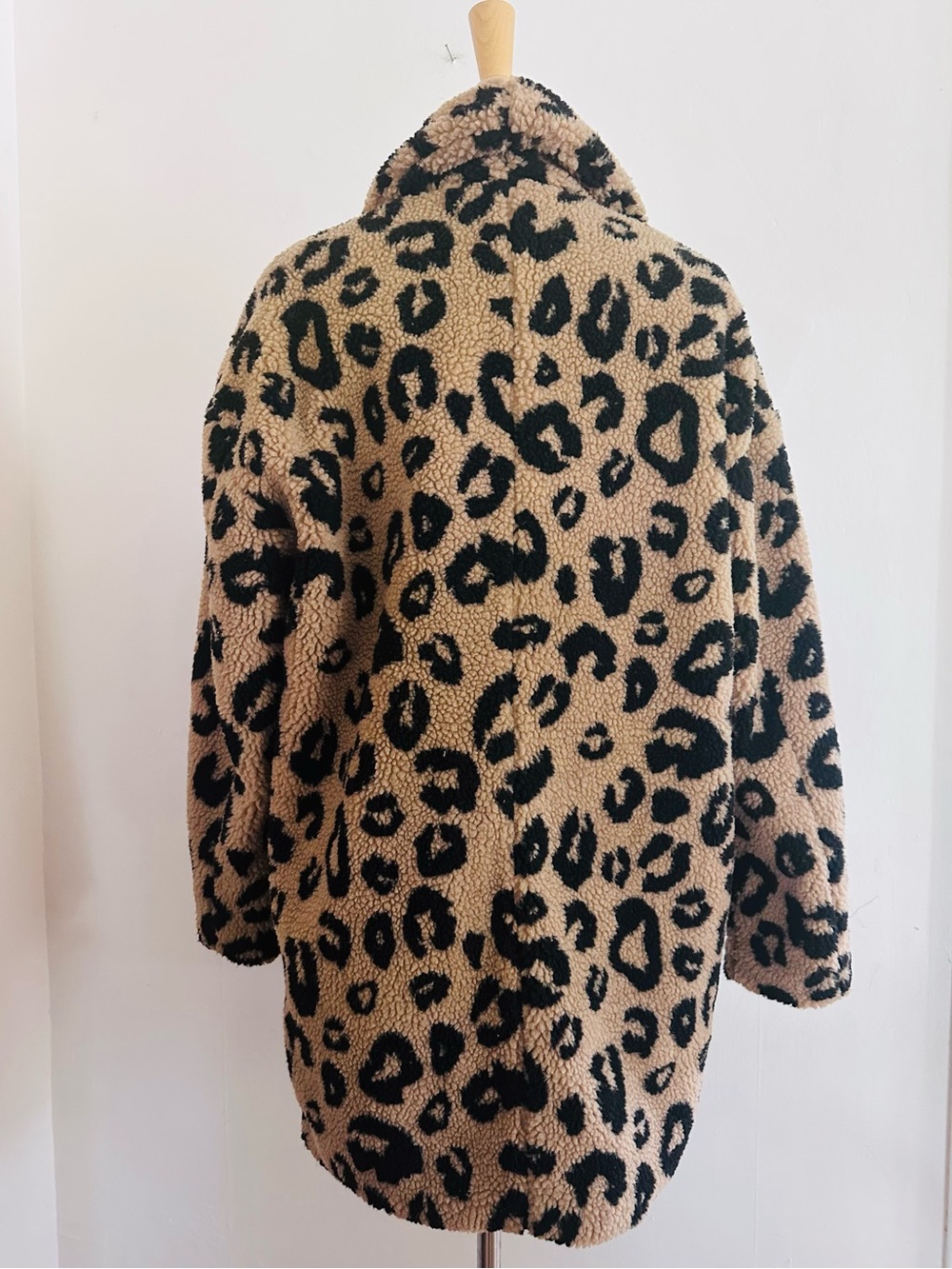 Jessica Simpson Carmen Coat Leopard Faux Fur Teddy Jacket Size Small - Picture 2 of 9